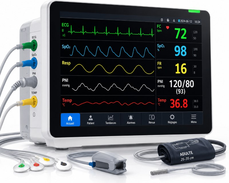 Moniteur multiparamétrique patient